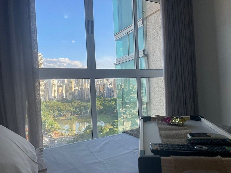 1 Qt.| 2 Hósp. | Jacuzzi na varanda | Linda vista