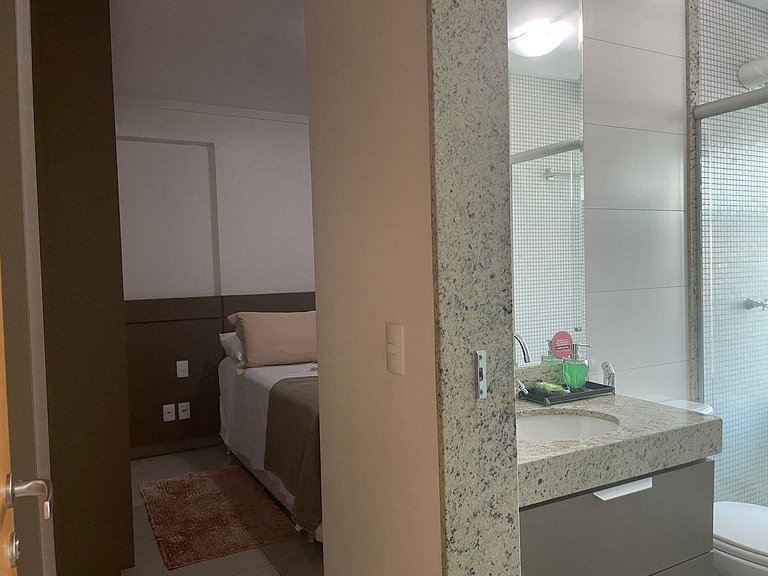 1 Qts.| 2 Hósp. | Jacuzzi na varanda | Linda vista
