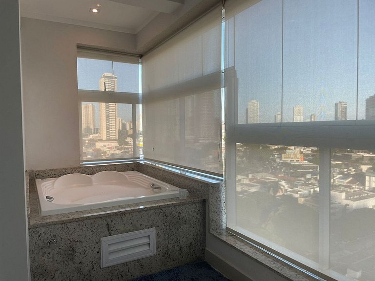 1 Qts.| 2 Hósp. | Jacuzzi na varanda | Linda vista