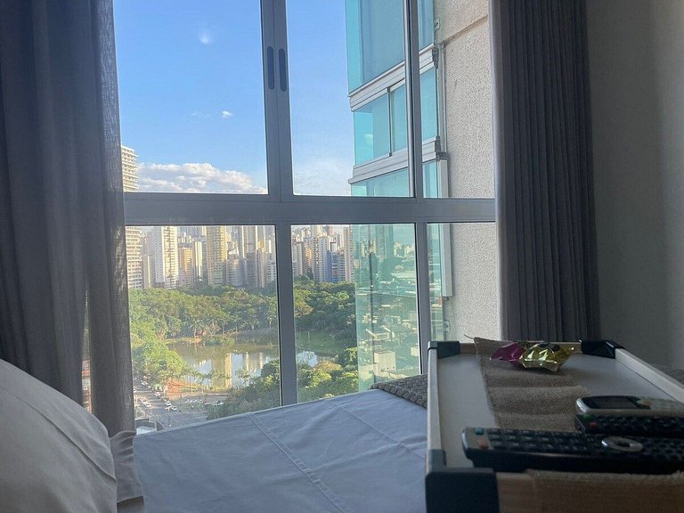 1 Qt.| 2 Hósp. | Jacuzzi na varanda | Linda vista