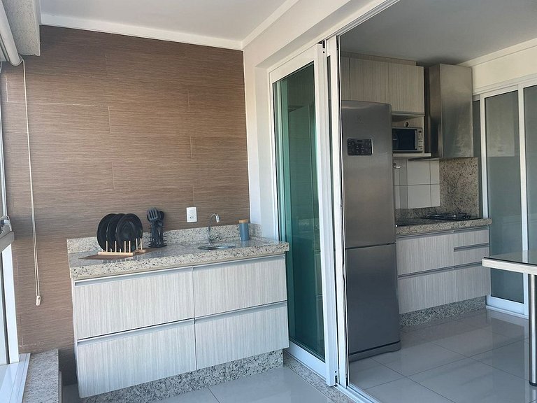 1 Qt.| 2 Hósp. | Jacuzzi na varanda | Linda vista