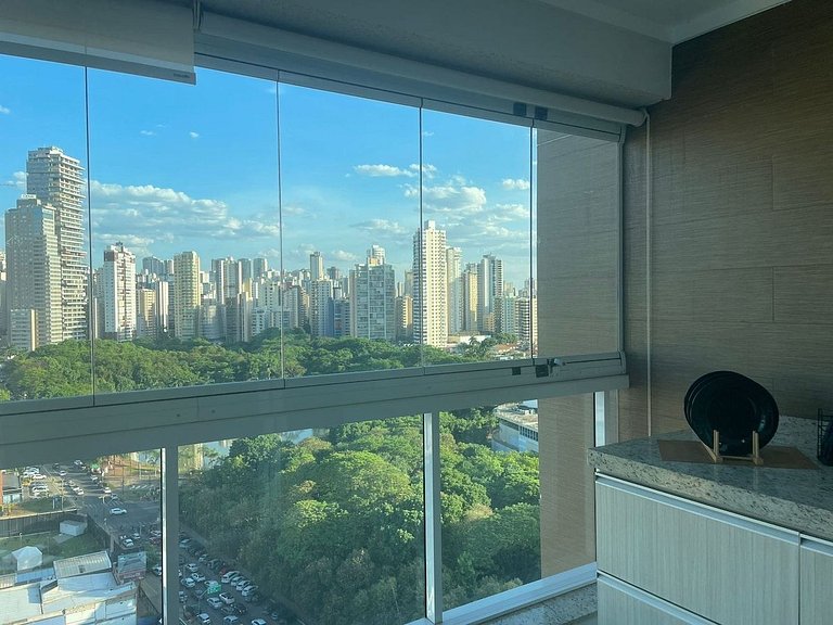 1 Qt.| 2 Hósp. | Jacuzzi na varanda | Linda vista
