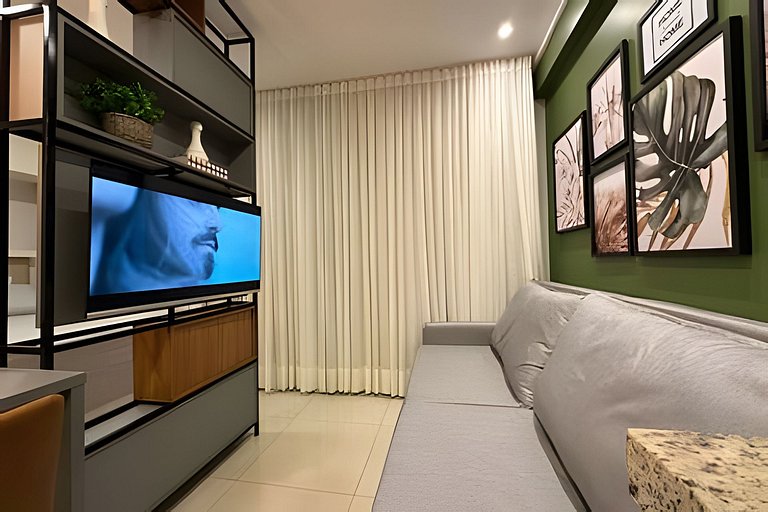 Moderno Flat com Jacuzzi no Pq. Vaca Brava