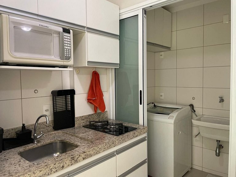 Moderno Flat com vista para o Parque Vaca Brava