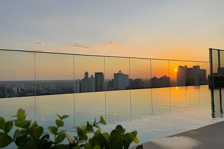 Duplex | Goiânia Shopping | Piscina Borda Infinita | Vista