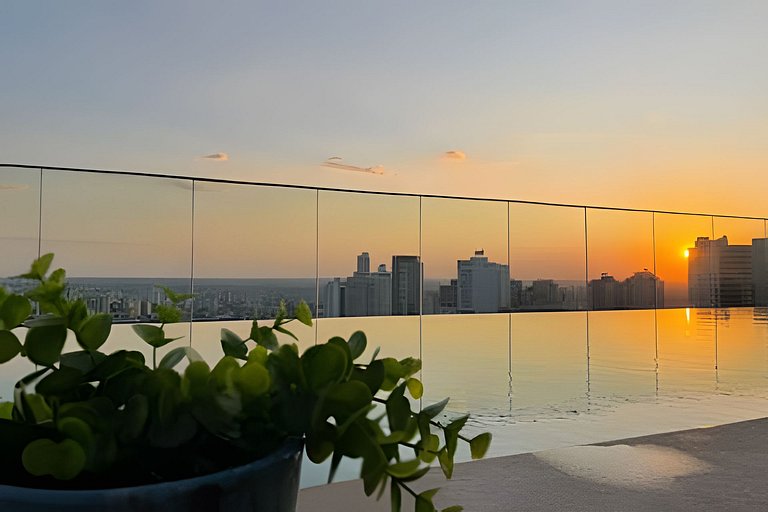 Duplex | Goiânia Shopping | Piscina Borda Infinita | Vista
