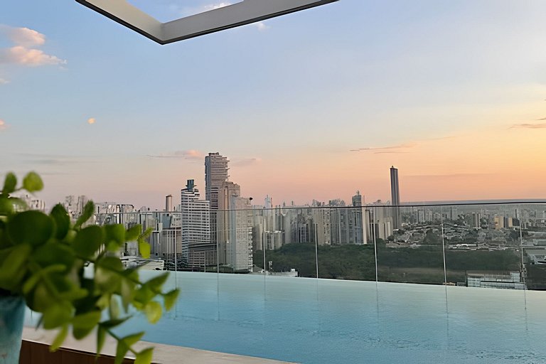 Duplex | Goiânia Shopping | Piscina Borda Infinita | Vista