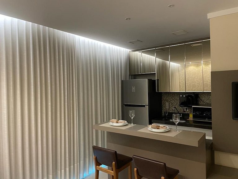 Flat Moderno com vista para o Pq. Vaca Brava