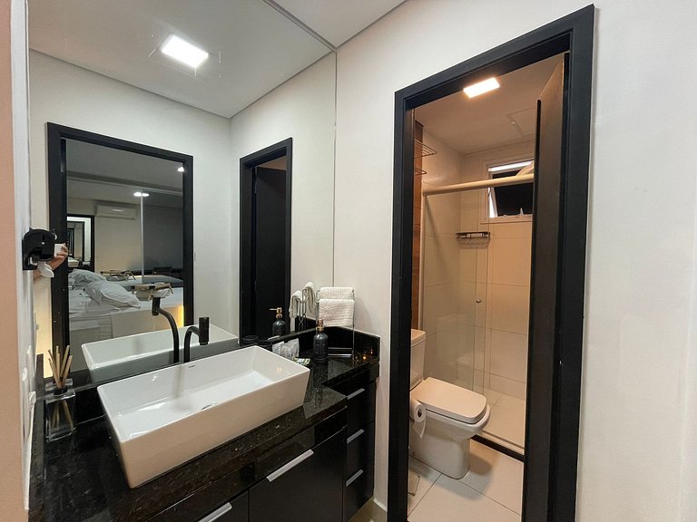Flat Moderno | Andar Alto | Piscina | A 100m do Goiânia Shop
