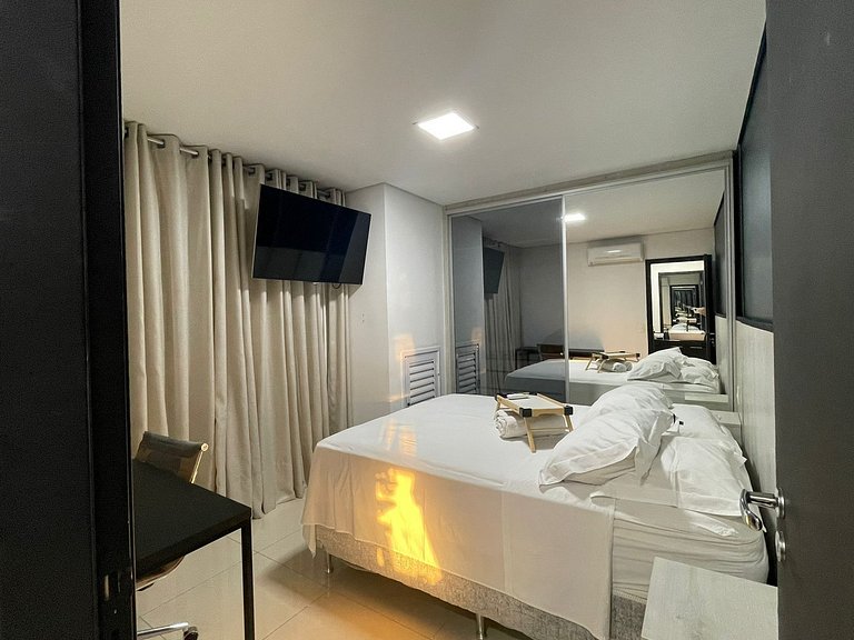 Flat Moderno | Andar Alto | Piscina | A 100m do Goiânia Shop