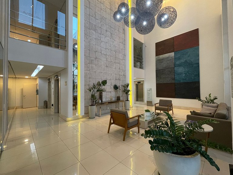 Flat Moderno | Andar Alto | Piscina | A 100m do Goiânia Shop