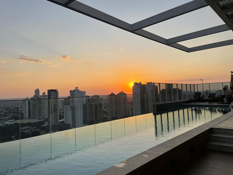 Flat Moderno | Andar Alto | Piscina | A 100m do Goiânia Shop