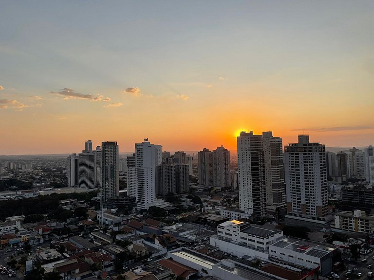 Flat Moderno | Andar Alto | Piscina | A 100m do Goiânia Shop