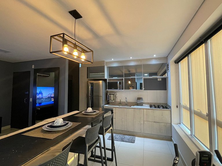 Flat Moderno | Andar Alto | Piscina | A 100m do Goiânia Shop