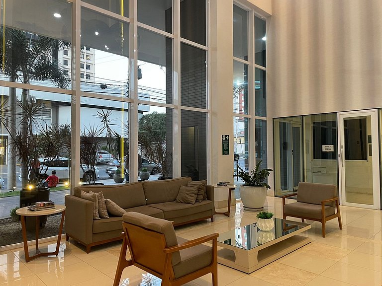 Flat Moderno | Andar Alto | Piscina | A 100m do Goiânia Shop