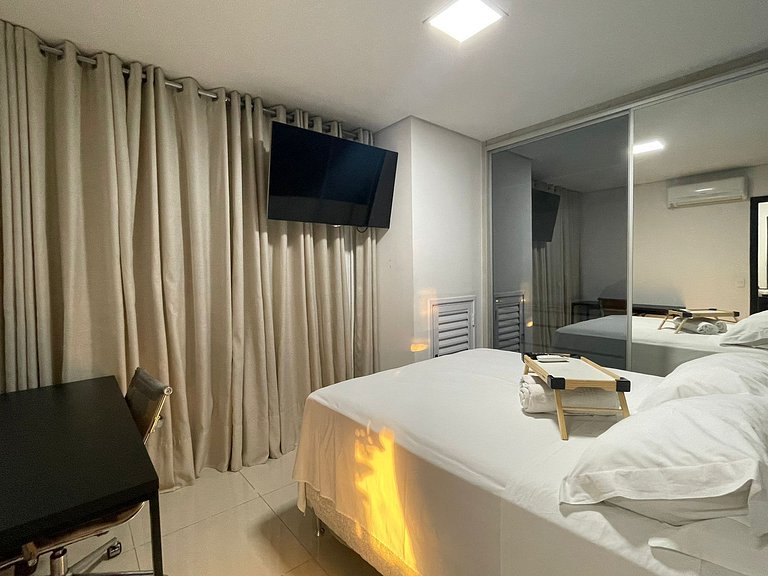 Flat Moderno | Andar Alto | Piscina | A 100m do Goiânia Shop