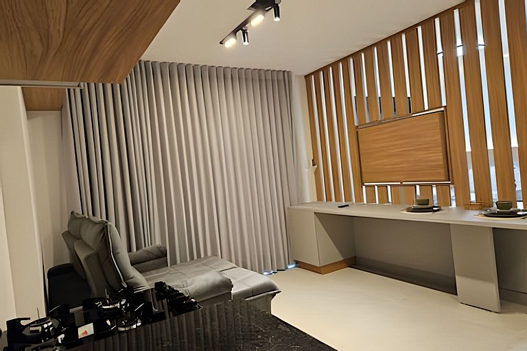 Flat Moderno | Ampla Varanda | Tai Residencias