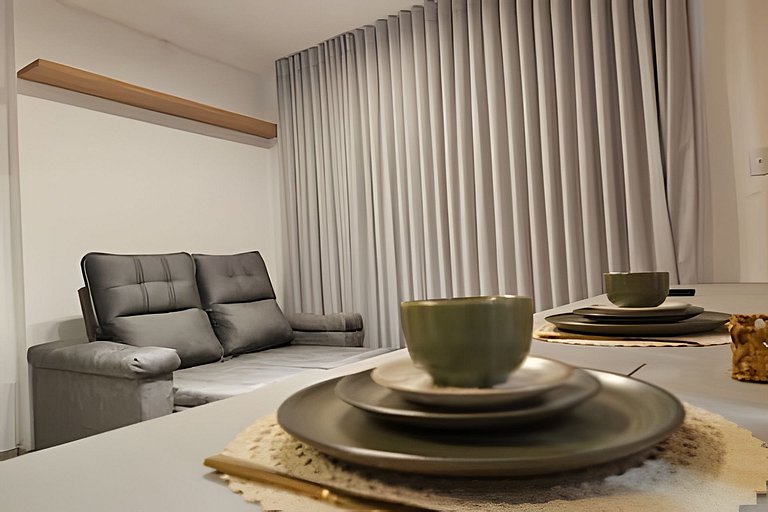 Flat Moderno | Ampla Varanda | Tai Residencias