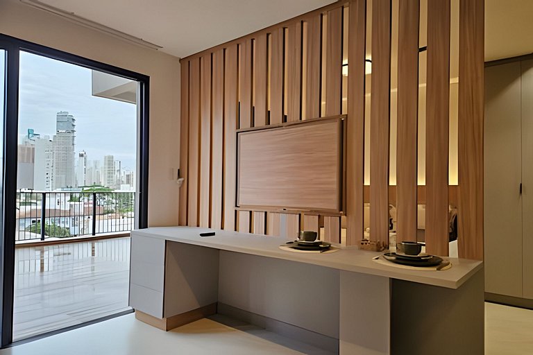 Flat Moderno | Ampla Varanda | Tai Residencias