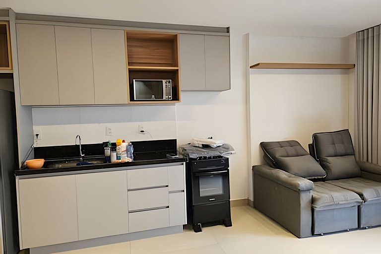 Flat Moderno | Ampla Varanda | Tai Residencias
