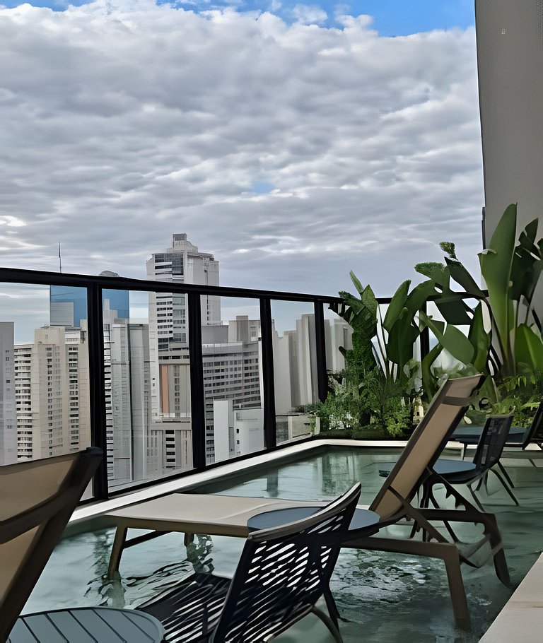 Flat Moderno | Ampla Varanda | Tai Residencias