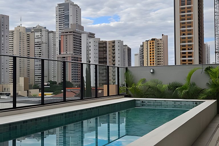 Flat Moderno | Ampla Varanda | Tai Residencias