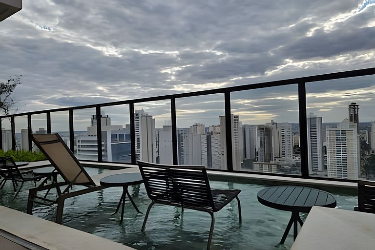 Flat Moderno | Ampla Varanda | Tai Residencias