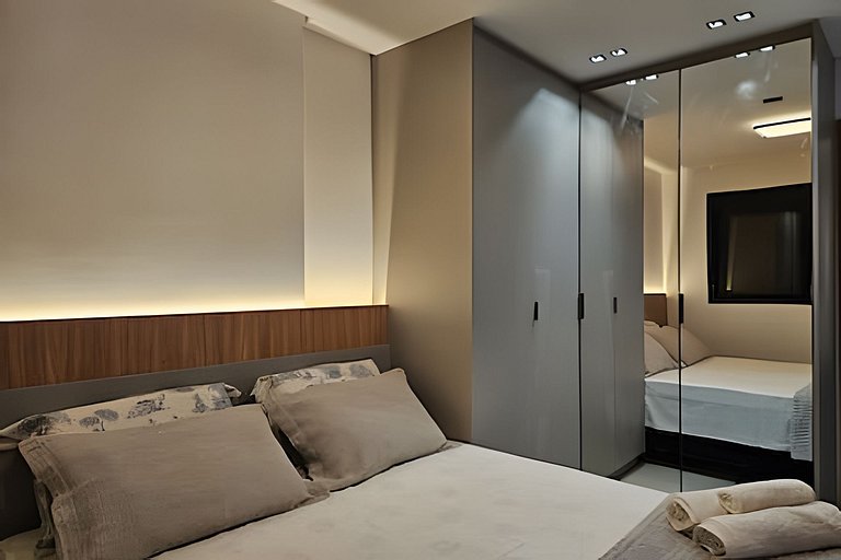 Flat Moderno | Ampla Varanda | Tai Residencias