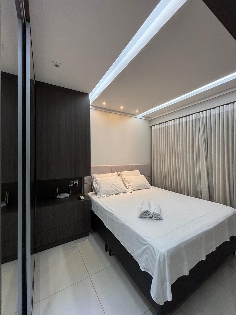 1 Qt.| 2 Hósp. | Banheira privativa | Linda vista