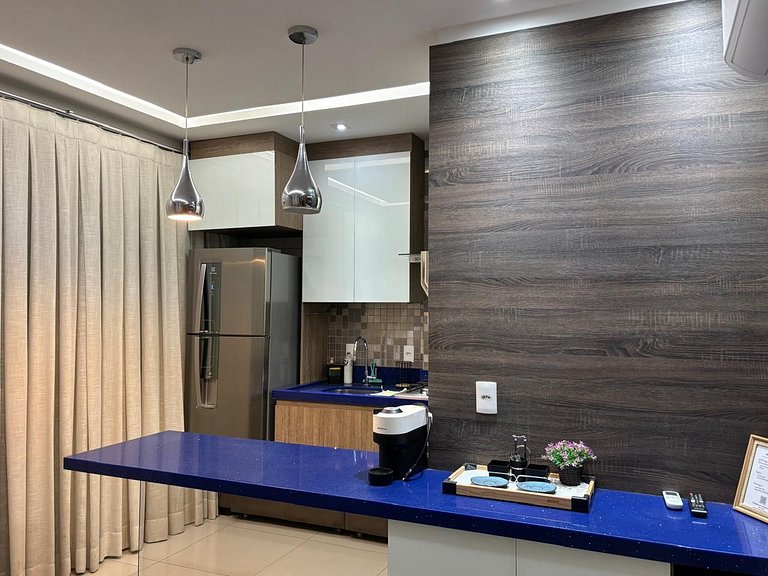 1 Qt.| 2 Hósp. | Banheira privativa | Linda vista