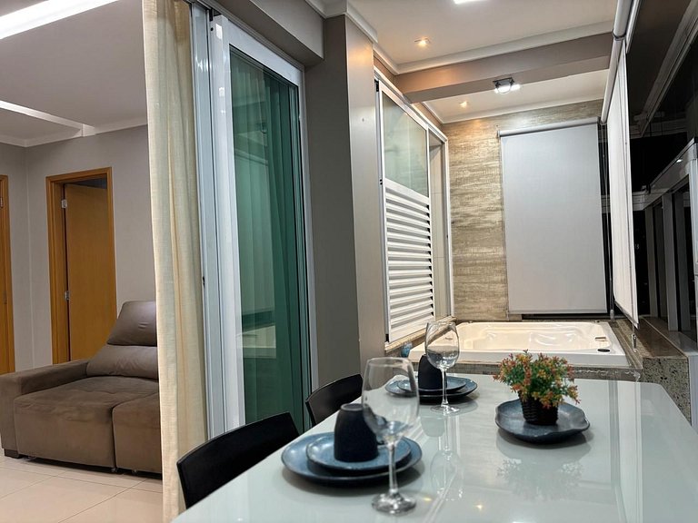 1 Qt.| 2 Hósp. | Banheira privativa | Linda vista