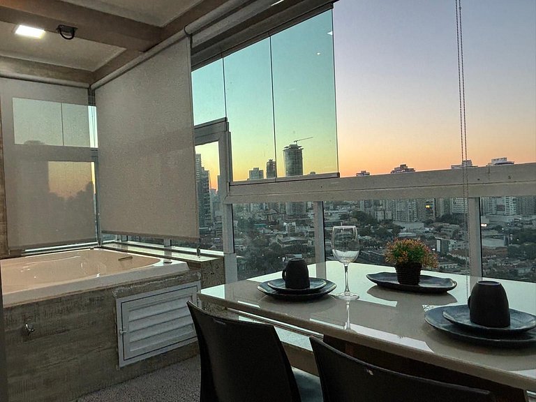 1 Qt.| 2 Hósp. | Banheira privativa | Linda vista