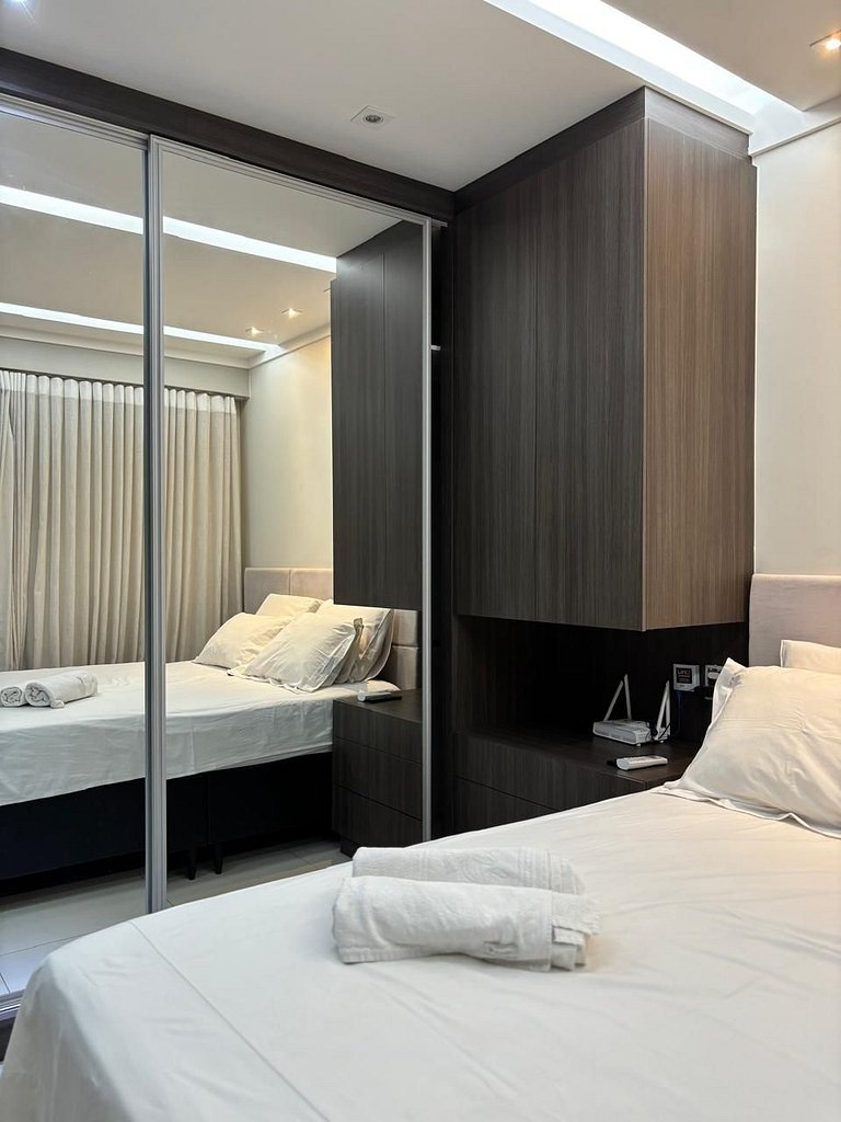 1 Qt.| 2 Hósp. | Banheira privativa | Linda vista