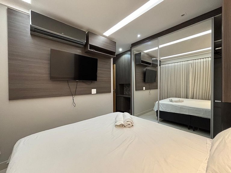 1 Qt.| 2 Hósp. | Banheira privativa | Linda vista