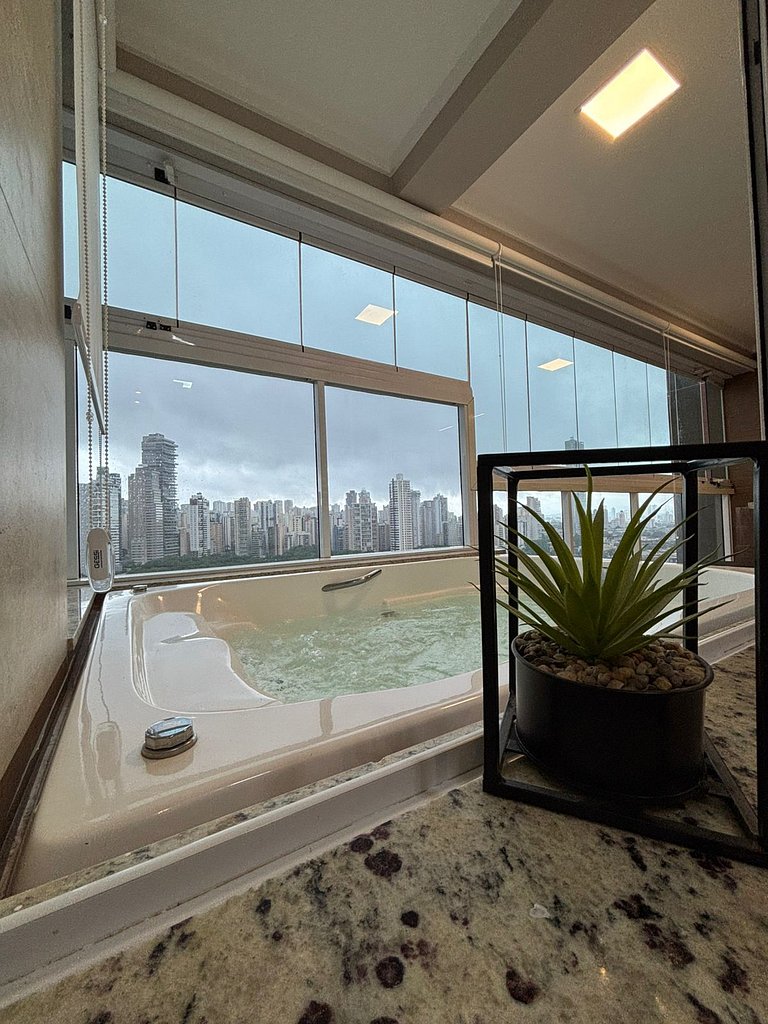 01 Qt.| 2 Hosp. | Linda Vista | Jacuzzi Privativa